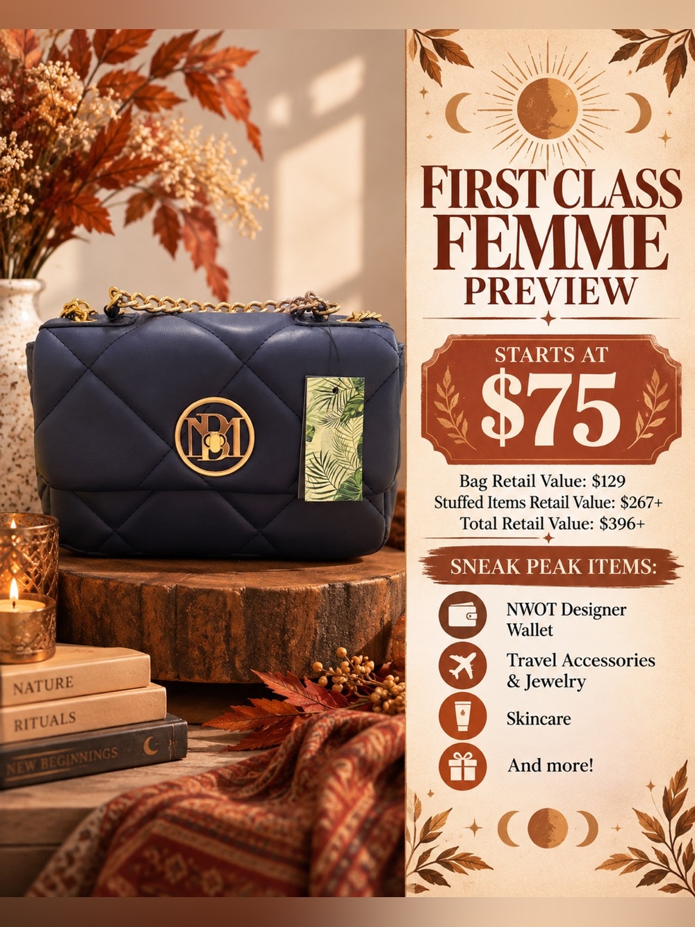 First Class Femme Mystery Stuffed Bag ✨